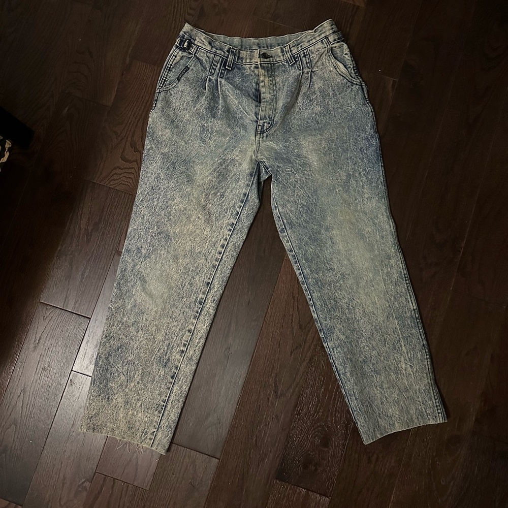 1980’s acid washed Guess Paris jeans